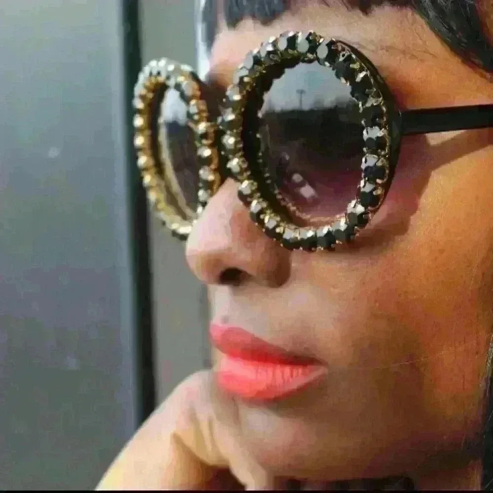 Crystal round sunglasses - Picture 4 of 9